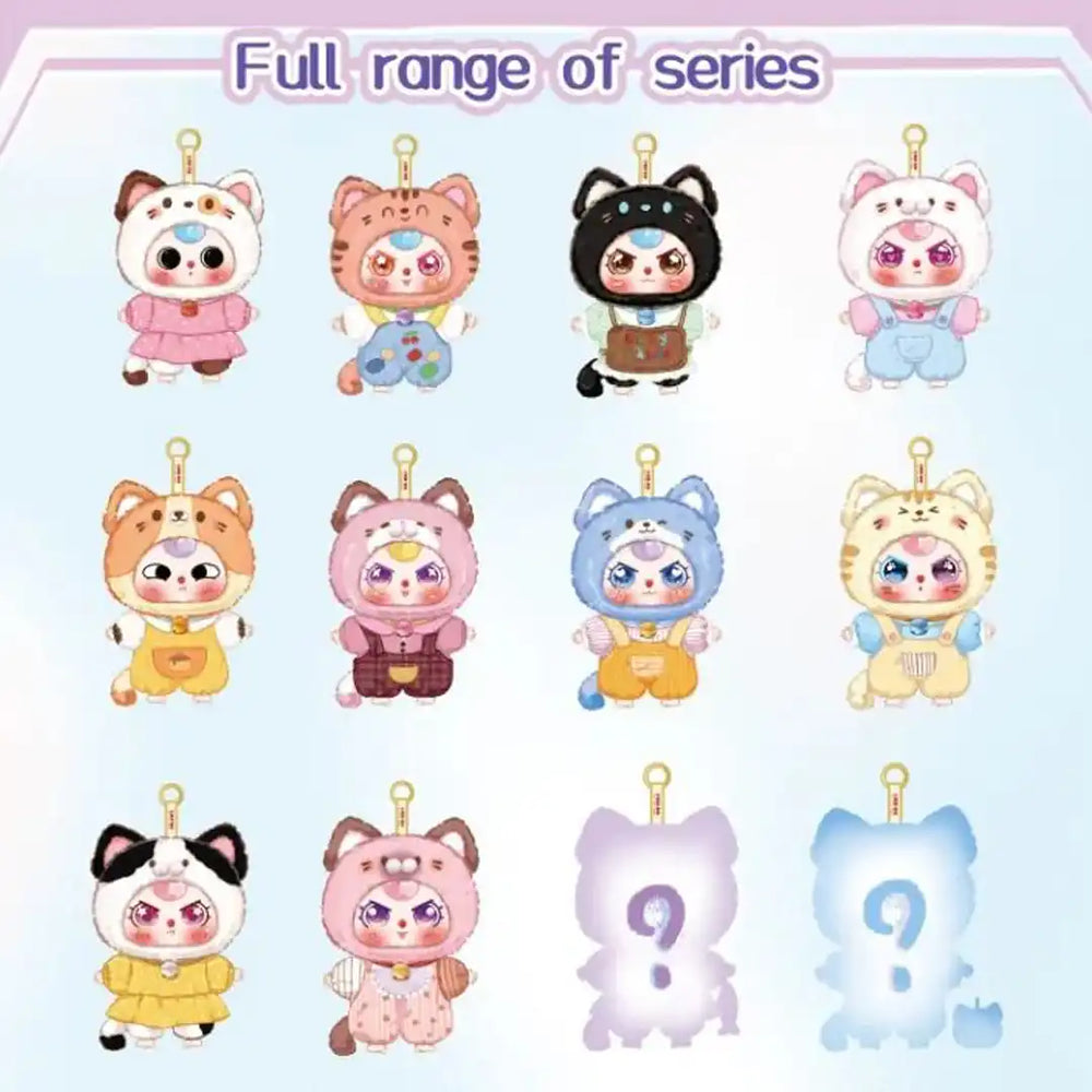 Cureplaneta Baby Three Kitten Wardrobe Plush Blind Box