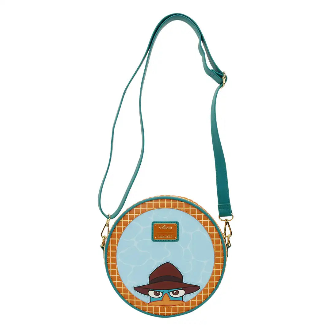 Loungefly Disney Phineas &amp; Ferb Perry the Platypus Pool Crossbody Bag