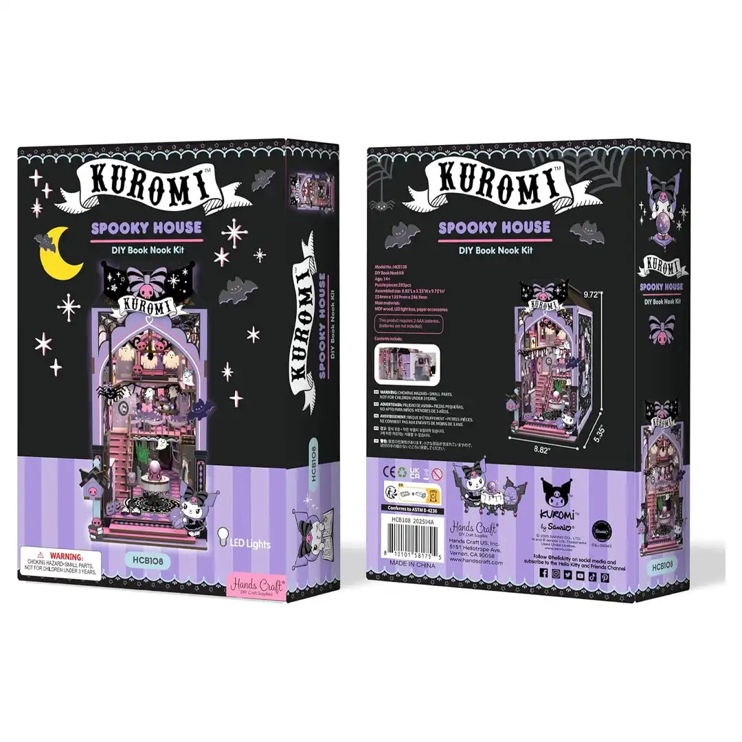 Hands Craft Kuromi Spooky House Book Nook Kit