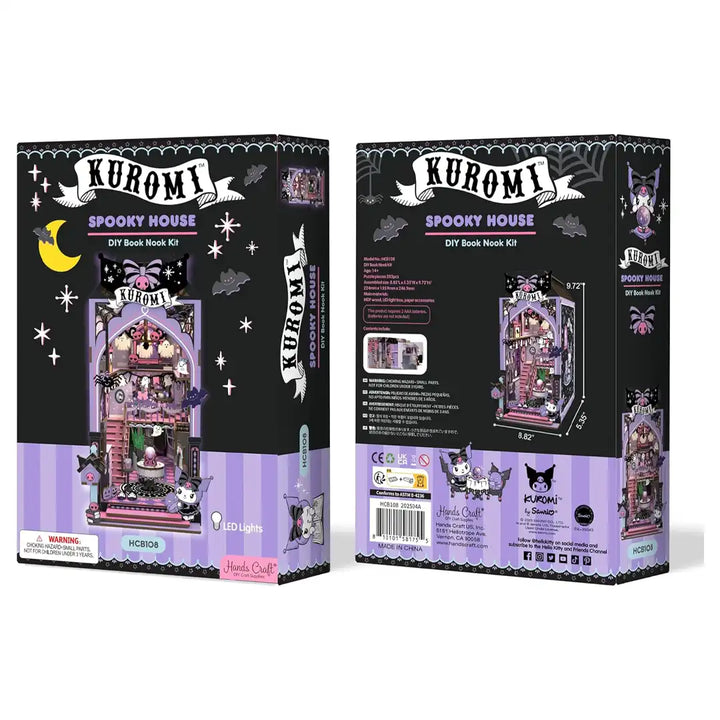 Hands Craft Kuromi Spooky House Book Nook Kit