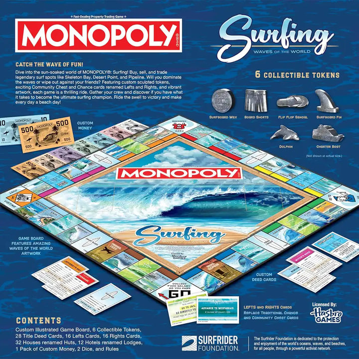 Hasbro Monopoly: Surfing Waves of the World