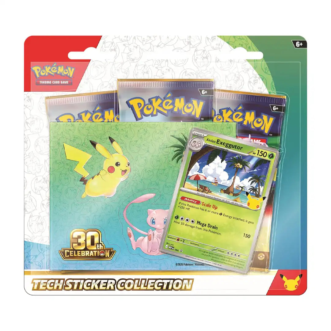 Pokémon TCG: 30th Celebration Tech Sticker Collection