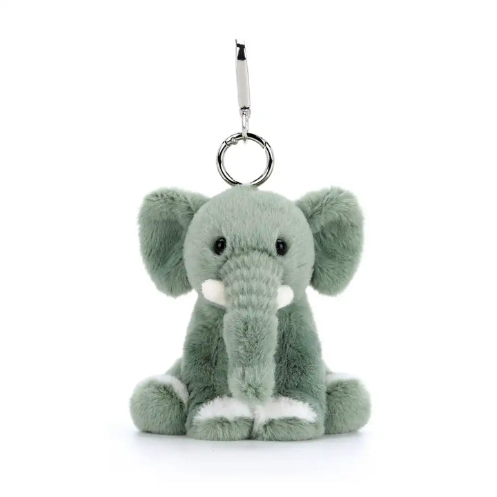 McHugs Green Elephant Bag Charm Keychain
