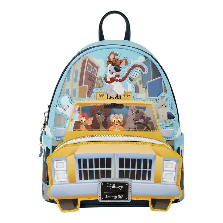 Loungefly Disney Oliver and Company Taxi Scene Mini Backpack