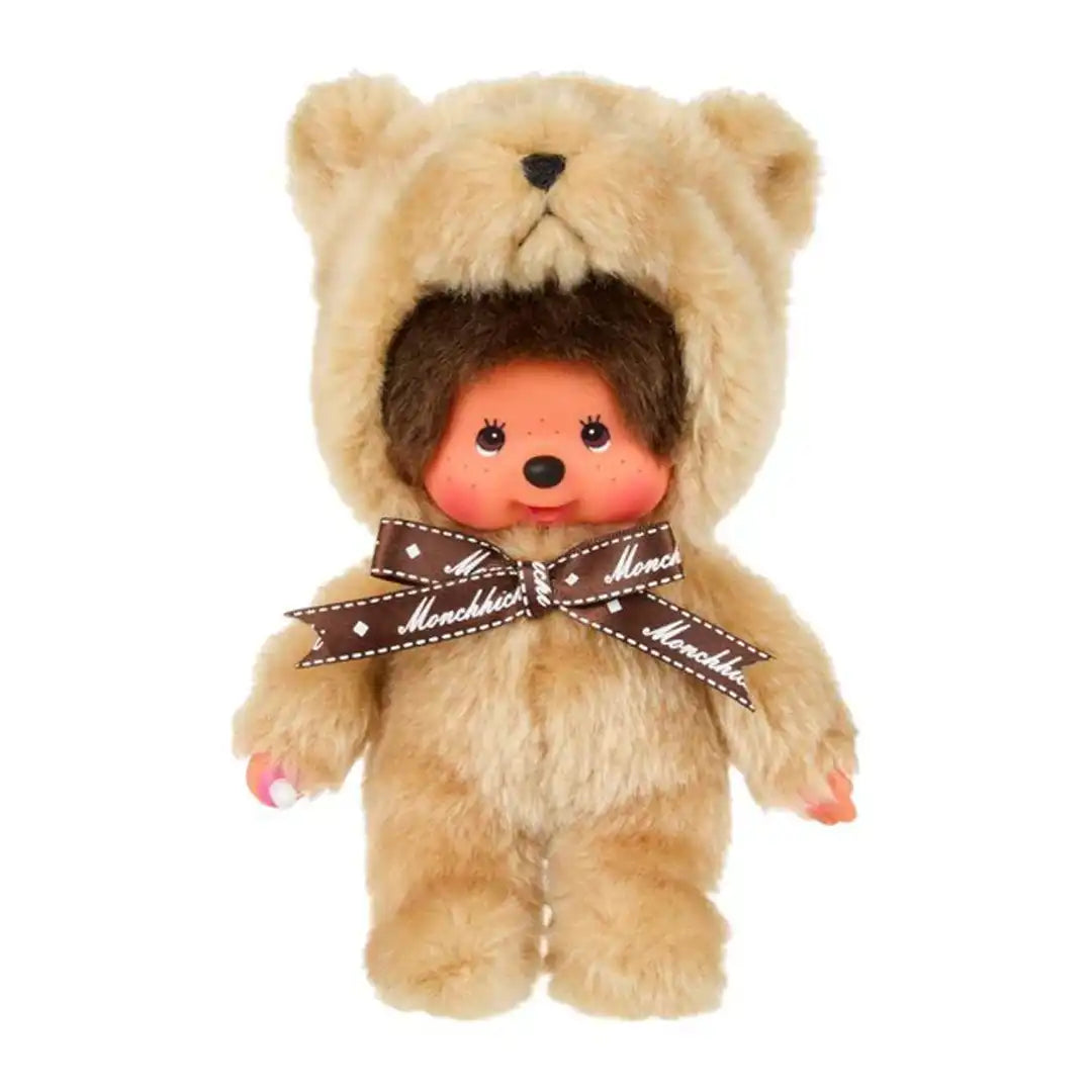 Monchhichi Boy Dressed as Teddy Bear Plush Toy