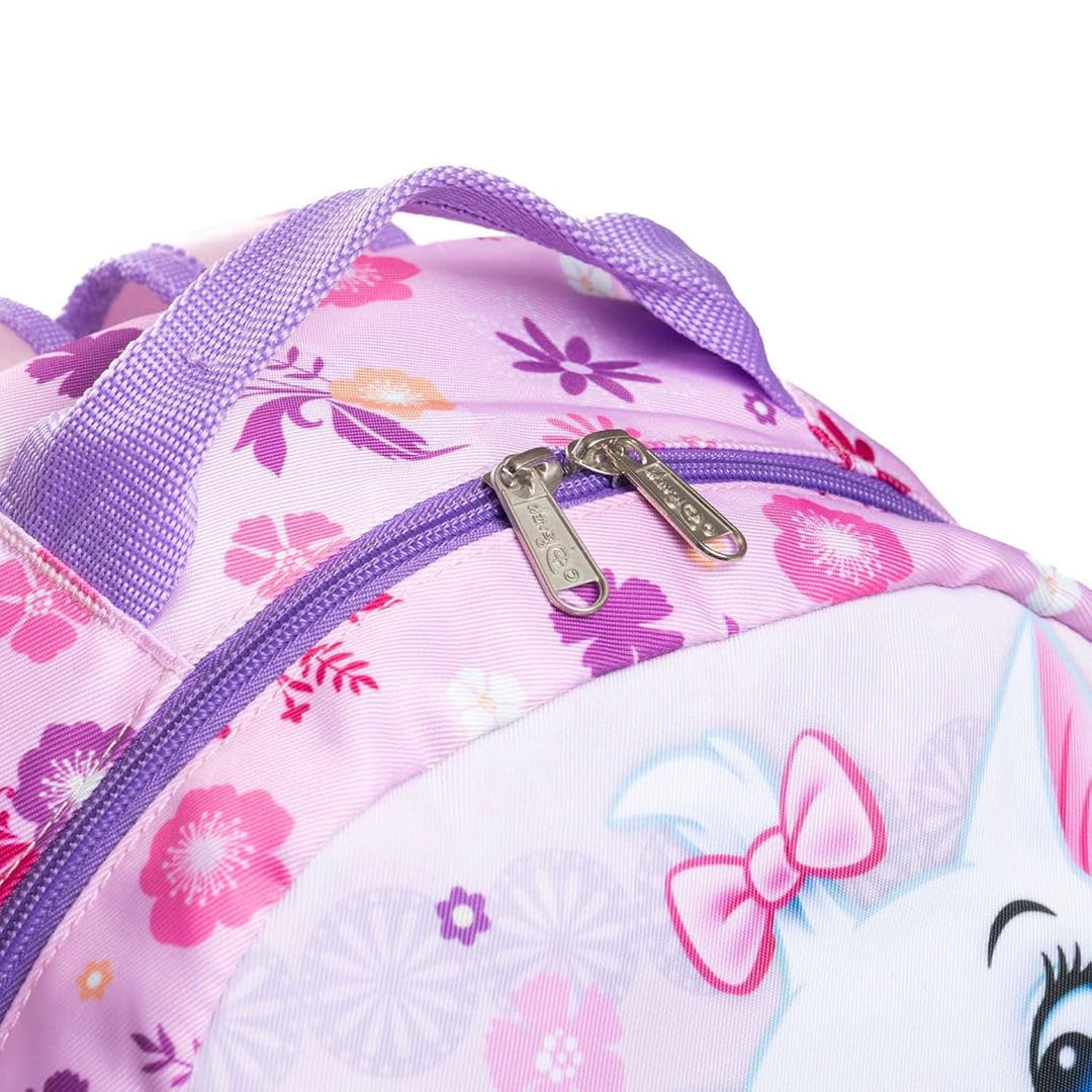 Wondapop Disney Aristocats Marie 15.5” Nylon Backpack, Pure Mischief, Kids School Bag with Laptop Sleeve &amp; Pockets