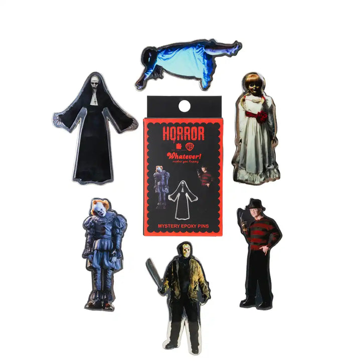 Whatever Makes You Happy Warner Bros. Horror Mystery Box Horror Icons Epoxy Pins