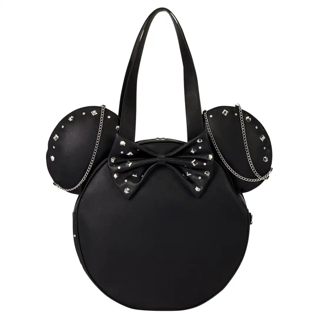 Loungefly Disney Minnie Mouse Studs & Chains Oversized Tote Bag