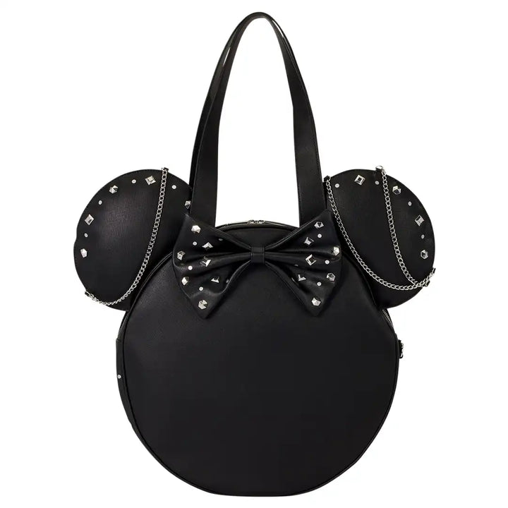 Loungefly Disney Minnie Mouse Studs &amp; Chains Oversized Tote Bag