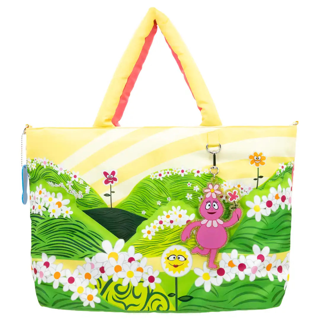 Whatever Makes You Happy Yo Gabba Gabba Lands Double Sided Puffy Tote Bag