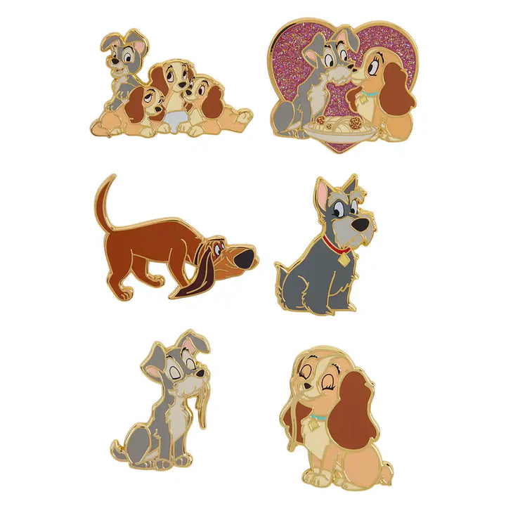 Loungefly Disney Lady and the Tramp Mystery Box Pin