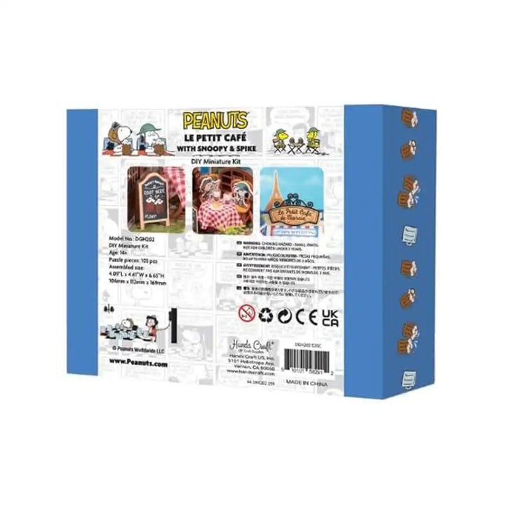 Hands Craft Le Petit Cafe with Snoopy &amp; Spike 3D Puzzle