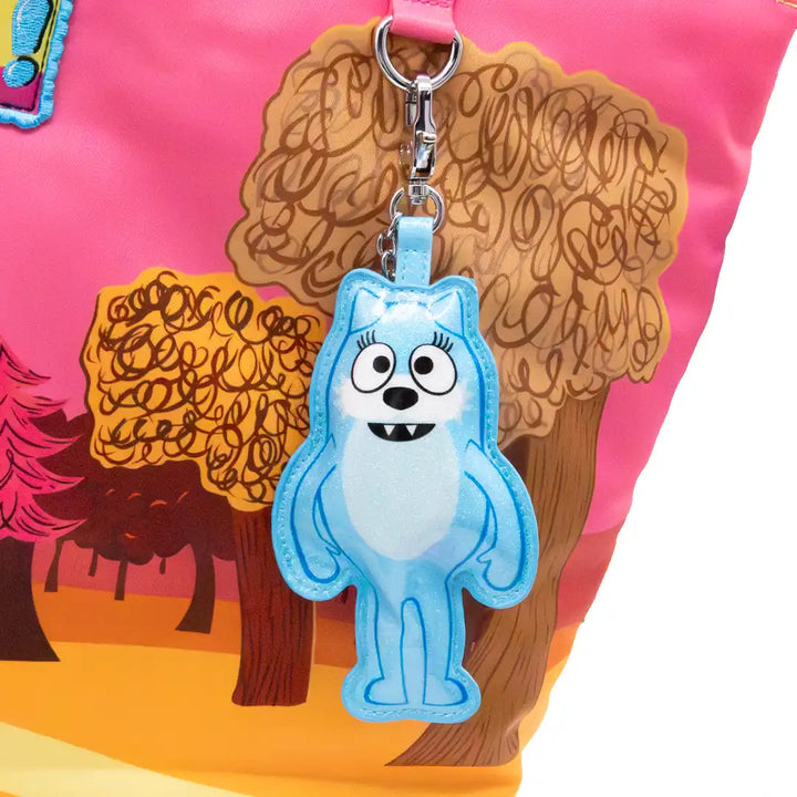 Whatever Makes You Happy Yo Gabba Gabba Mystery Bag Glitter Vinyl Characters Padded Bag Charm
