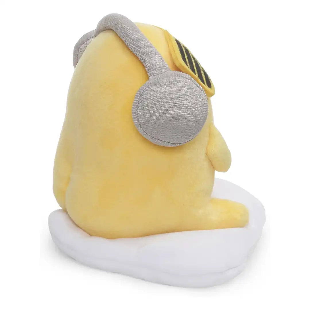 GUND Sanrio Headphone Gudetama The Lazy Egg With Sunglasses 5" Plush Toy