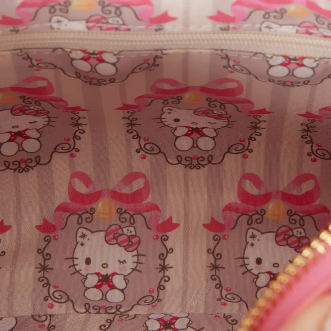 Loungefly Sanrio Hello Kitty Quilted Crossbody Bag with Beaded Handle &amp; Bag Charm