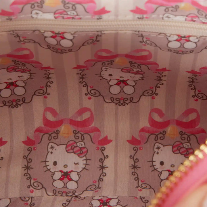 Loungefly Sanrio Hello Kitty Quilted Crossbody Bag with Beaded Handle &amp; Bag Charm