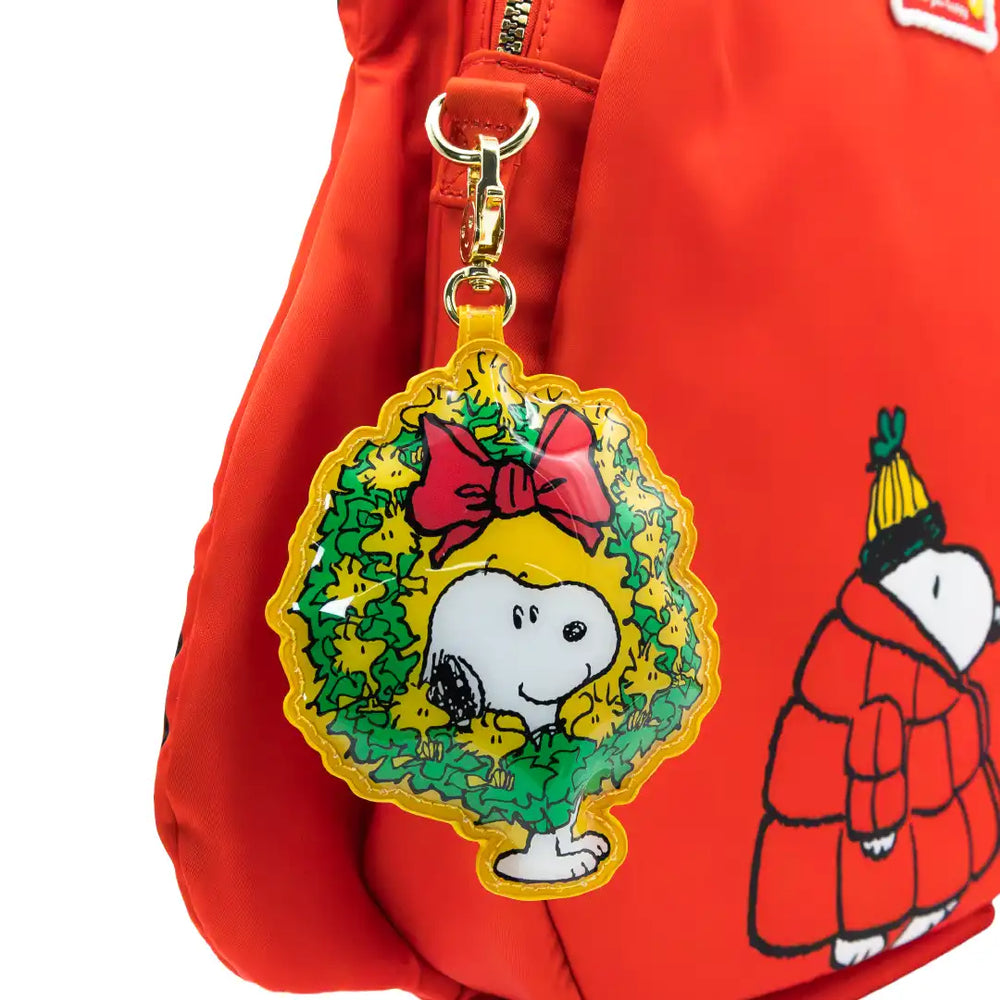 Whatever Makes You Happy Peanuts Snoopy Winter Scenes Mystery Box Padded Vinyl Bag Charms