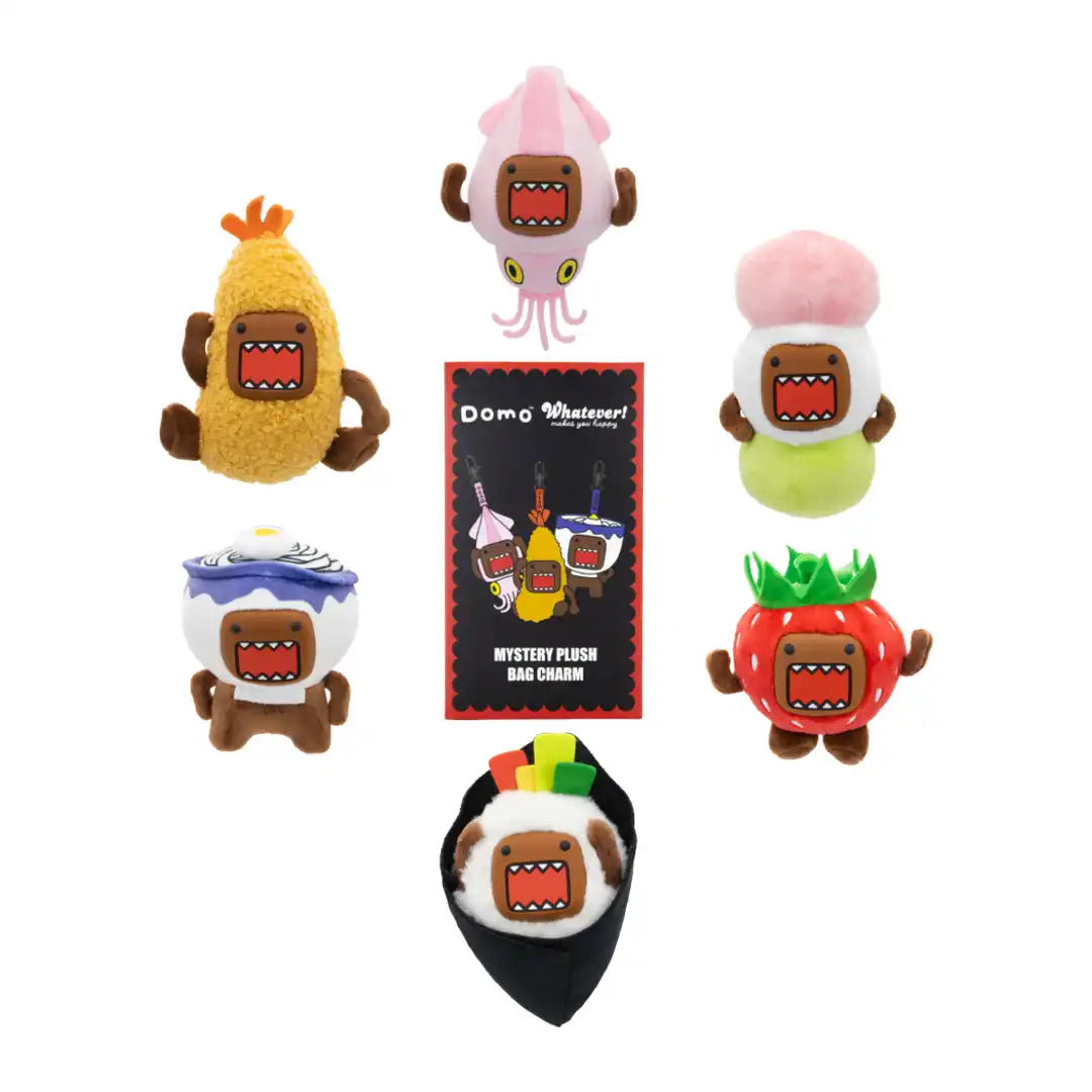 Whatever Makes You Happy Domo Mystery Box Silicone Face Plush Bag Charms