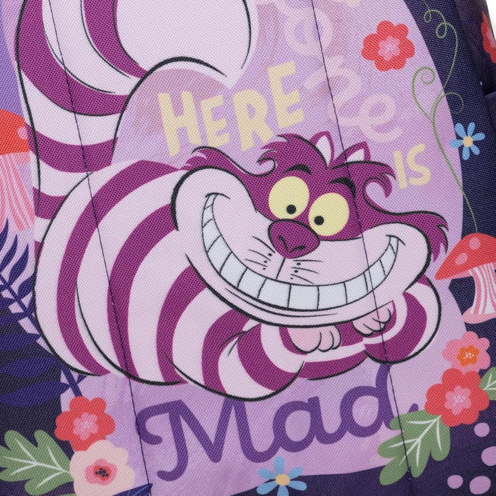 Wondapop Disney Alice in Wonderland Cheshire Cat Backpack 16” School Backpack with Laptop Sleeve, Front Pocket &amp; Side Pockets, Bookbag for Kids and Teens