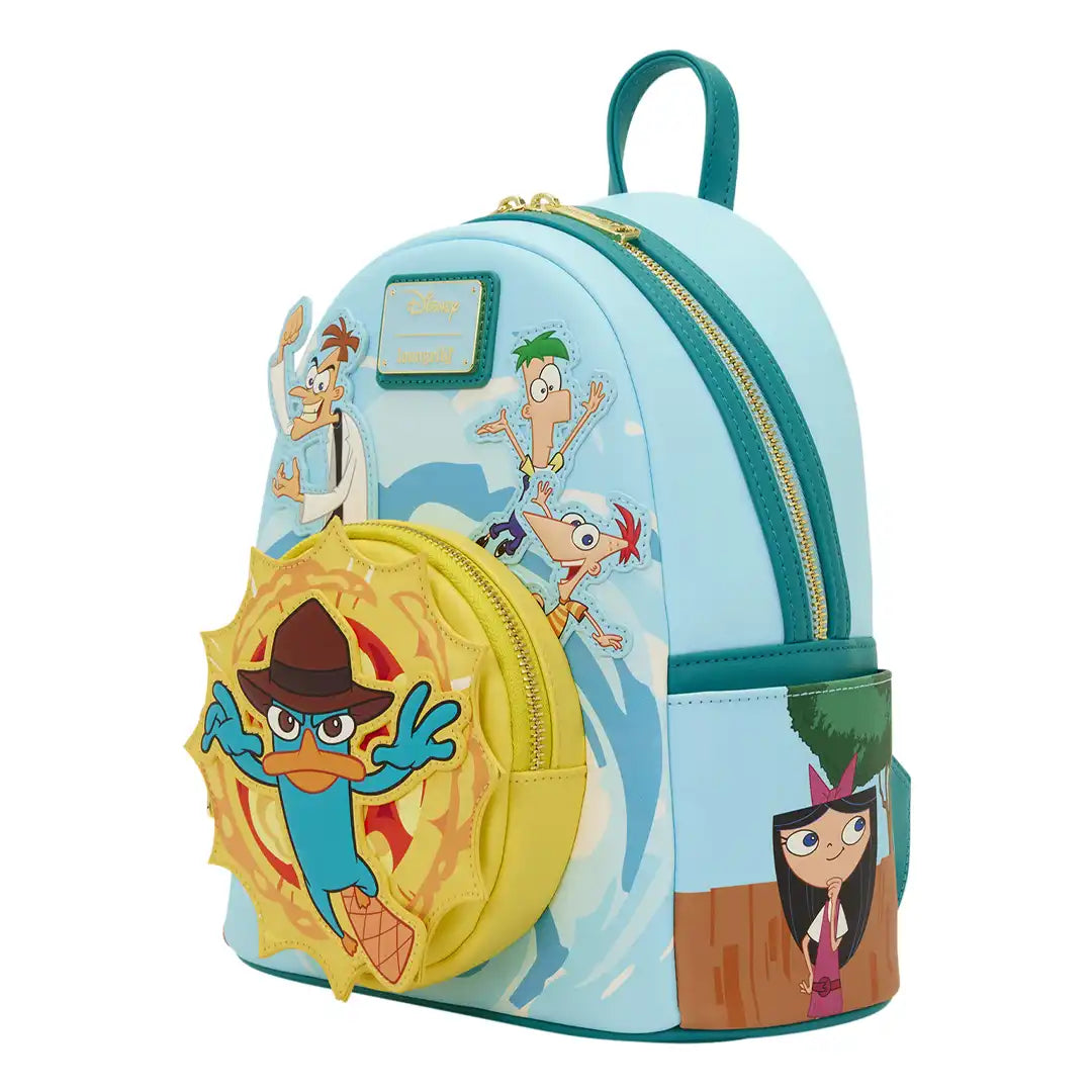 Loungefly Disney Phineas &amp; Ferb Light-Up Mini Backpack
