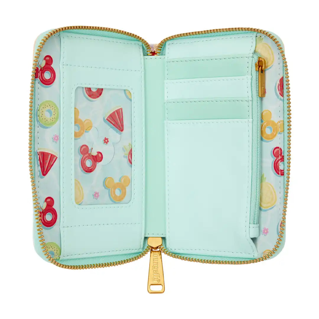 Loungefly Disney Mickey &amp; Minnie Beach Fun Zip Around Wallet