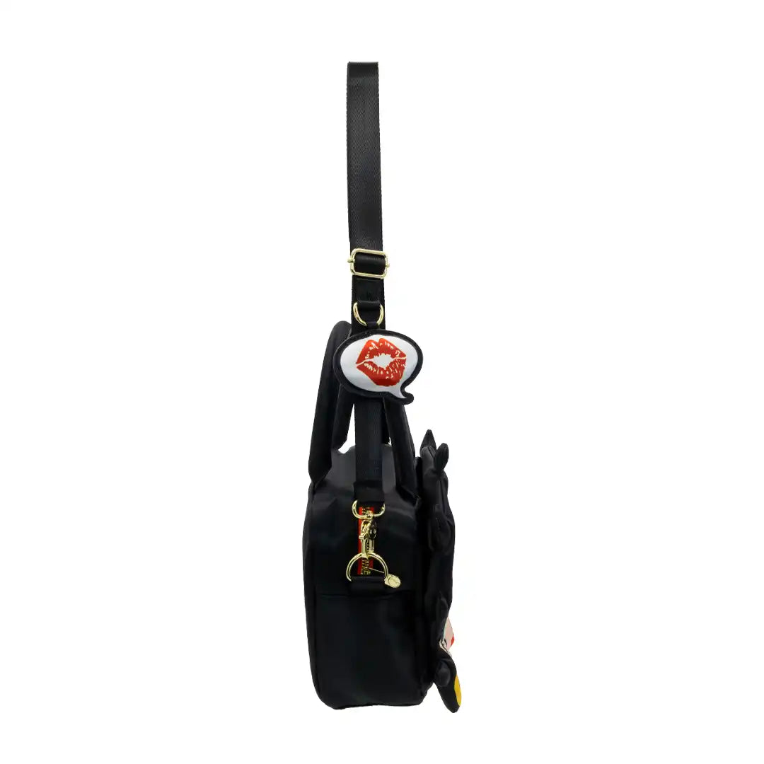 Whatever Makes You Happy Betty Boop Head Crossbody Bag