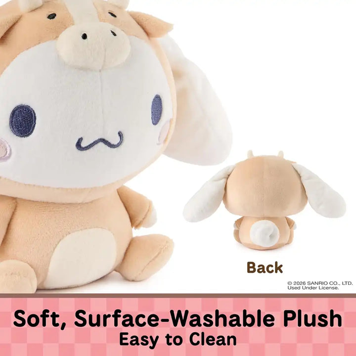 GUND Sanrio Hello Kitty and Friends Cinnamoroll Rodeo Bull 6" Plush Toy