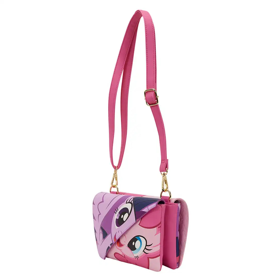 Loungefly My Little Pony Twilight Sparkle &amp; Pinkie Pie Crossbody Bag