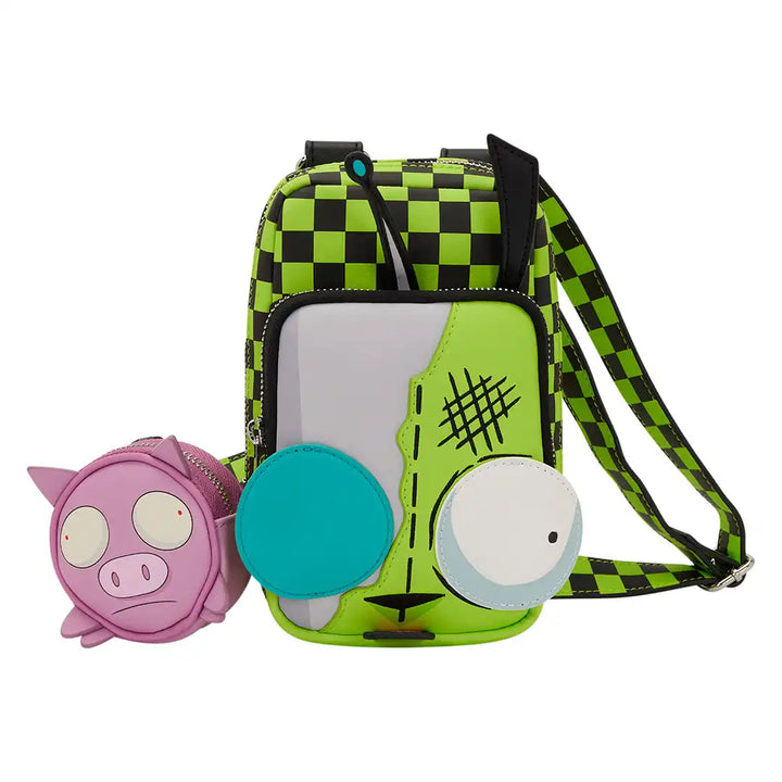 Loungefly Nickelodeon Invader Zim Gir Cellphone Crossbody Bag