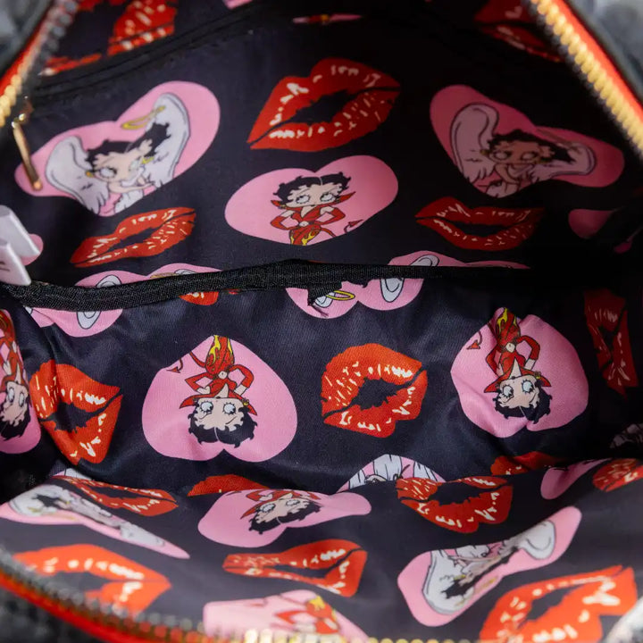 Whatever Makes You Happy Betty Boop Head Crossbody Bag