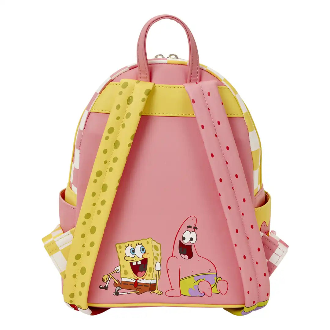 Loungefly Nickelodeon SpongeBob SquarePants &amp; Patrick Star Checkered Mini Backpack