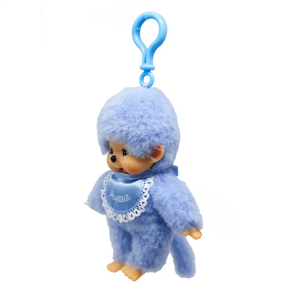 Monchhichi Blue Lace Satin Keychain