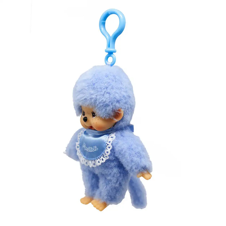 Monchhichi Blue Lace Satin Keychain