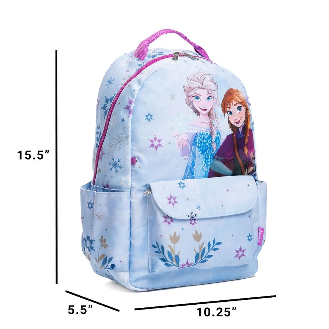 Wondapop Disney Frozen 15.5” Nylon Backpack, Own Your Destiny, Kids School Bag with Laptop Sleeve &amp; Pockets