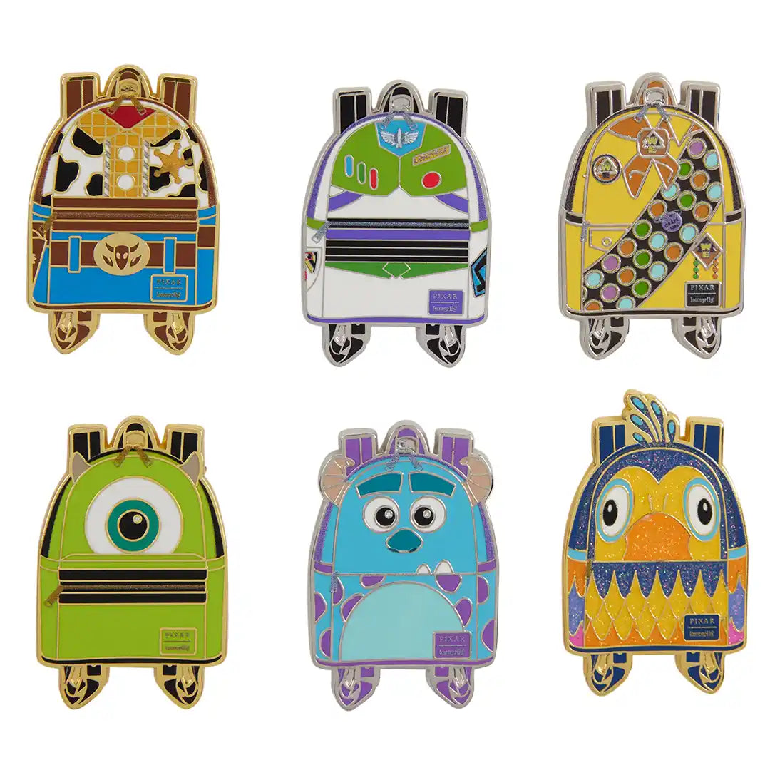 Loungefly Disney Pixar Characters Mini Backpack Mystery Box Pin