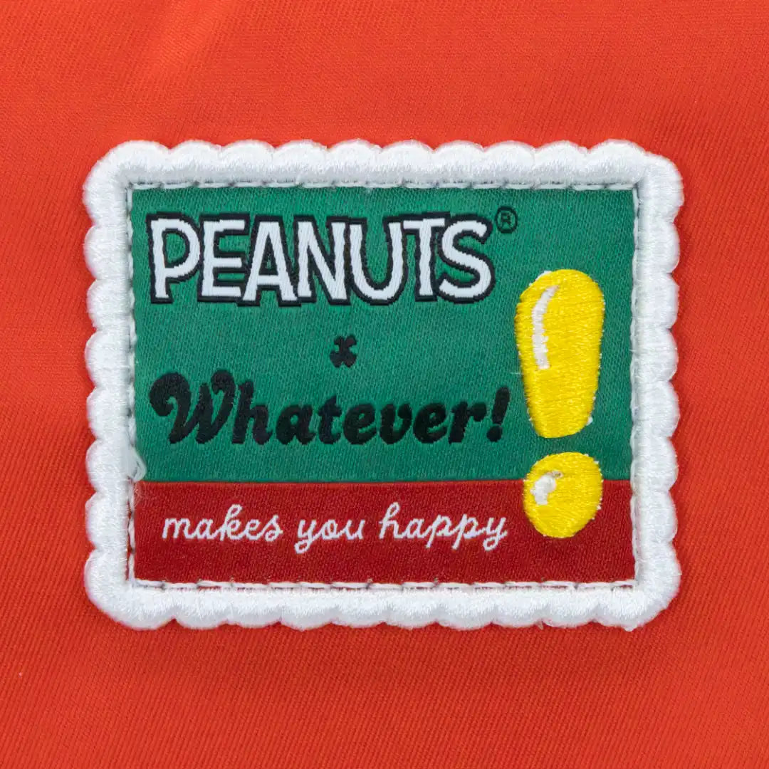 Whatever Makes You Happy Peanuts Snoopy Oversized Puffer Jacket Tote Bag