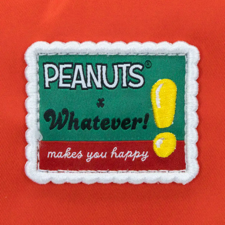 Whatever Makes You Happy Peanuts Snoopy Oversized Puffer Jacket Tote Bag