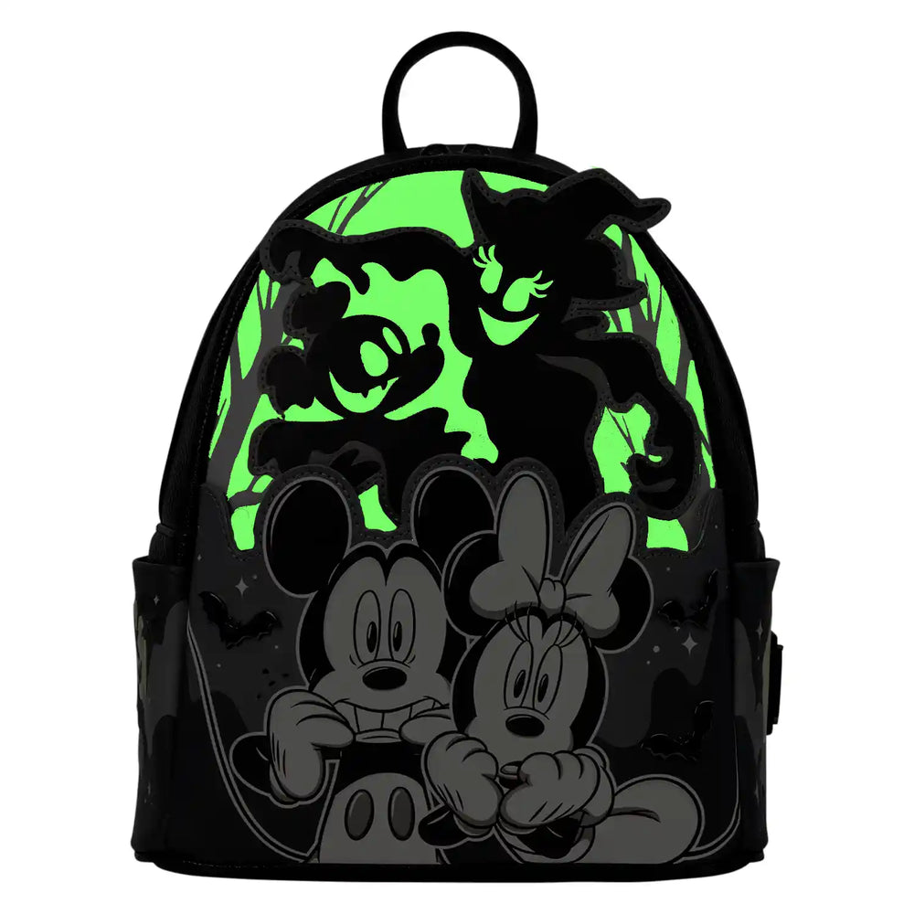 Loungefly Disney Mickey & Minnie Ghost Light Up Glow Mini Backpack