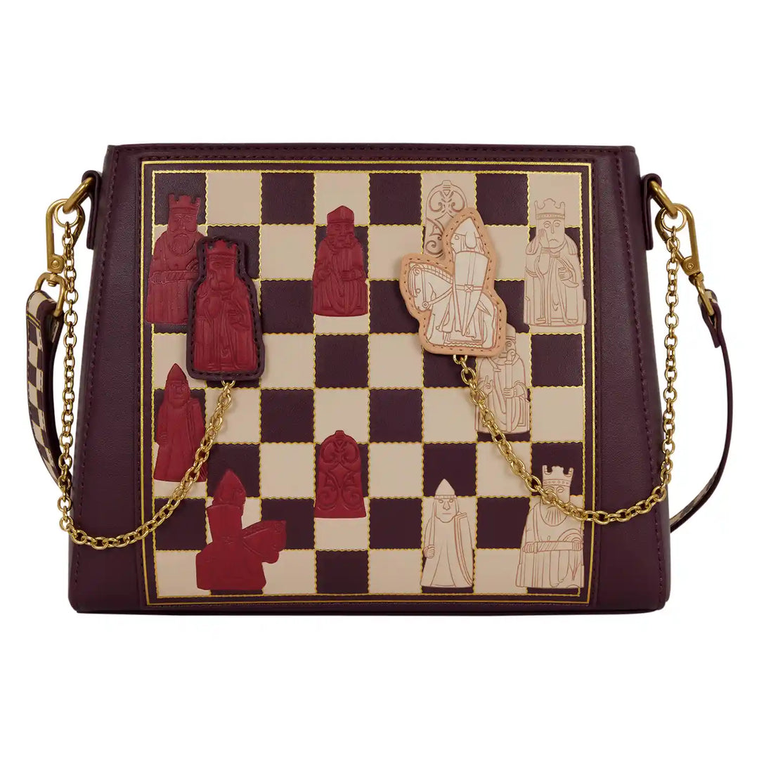 Loungefly WB Harry Potter Wizard Chess Crossbody Bag with Playable Pieces