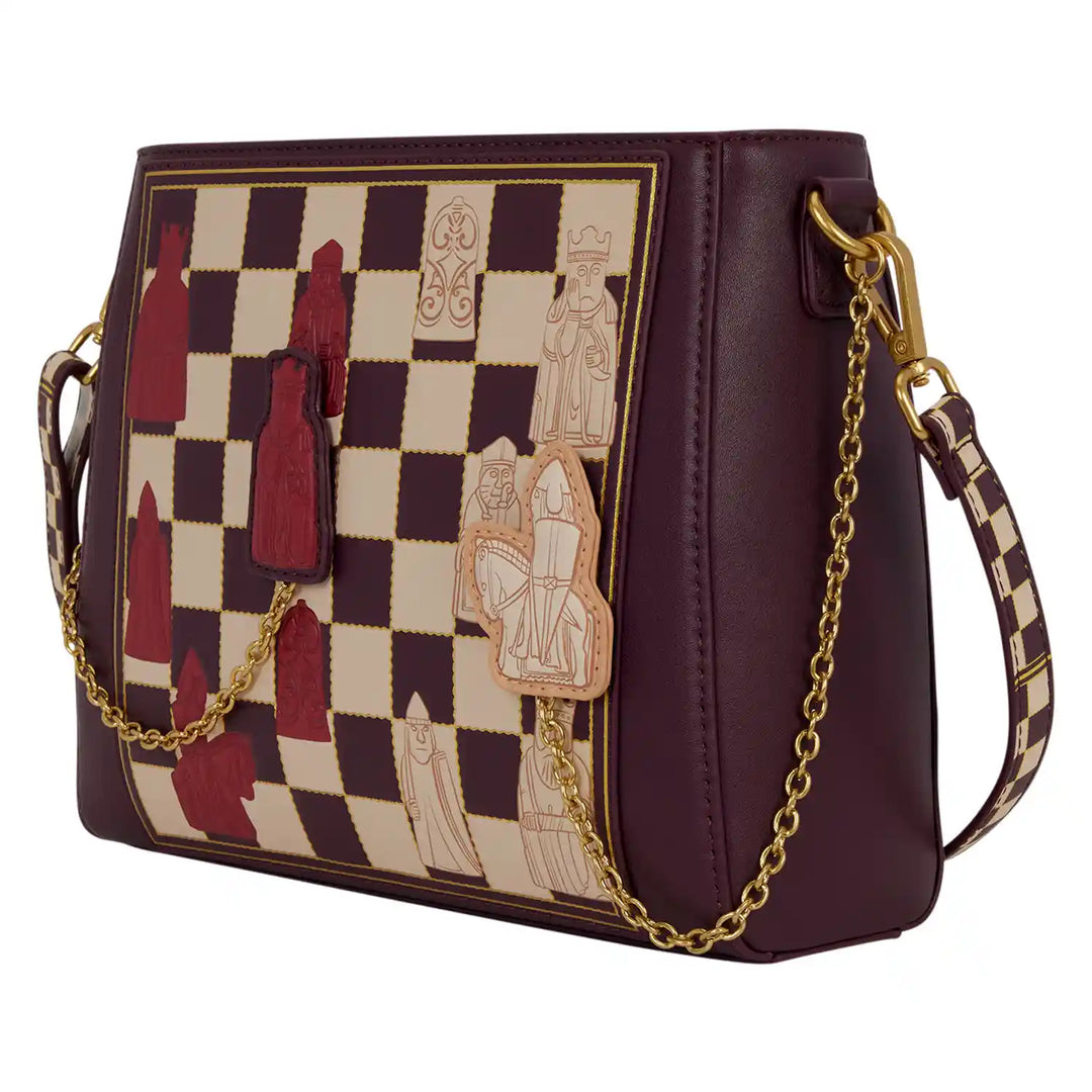 Loungefly WB Harry Potter Wizard Chess Crossbody Bag with Playable Pieces