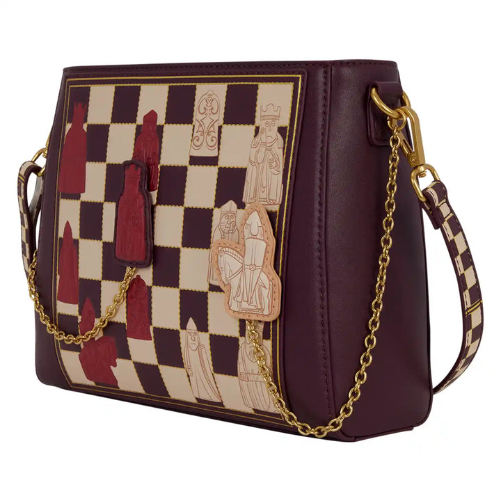 Loungefly WB Harry Potter Wizard Chess Crossbody Bag with Playable Pieces