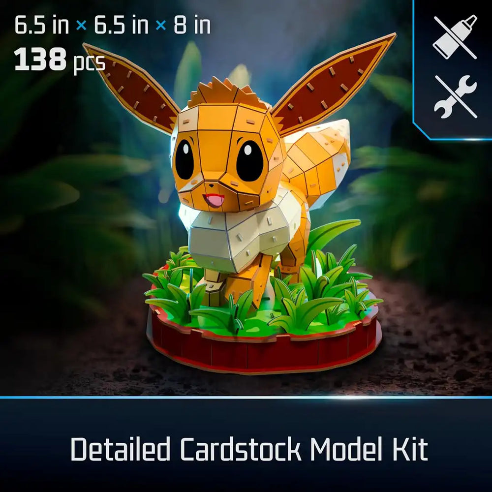 4D Build Pokemon Eevee 3D Model Kit