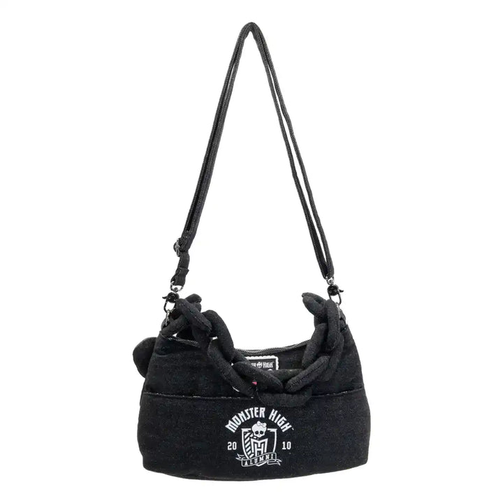 Whatever Makes You Happy Monster High Alumni Padded Denim Baguette Crossbody Bag
