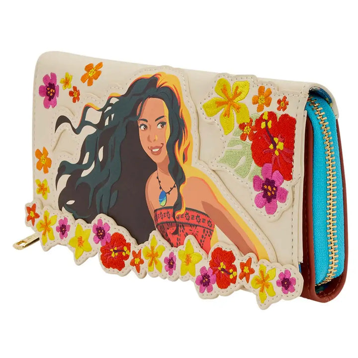 Loungefly Disney Moana Live Action Zip Around Wallet