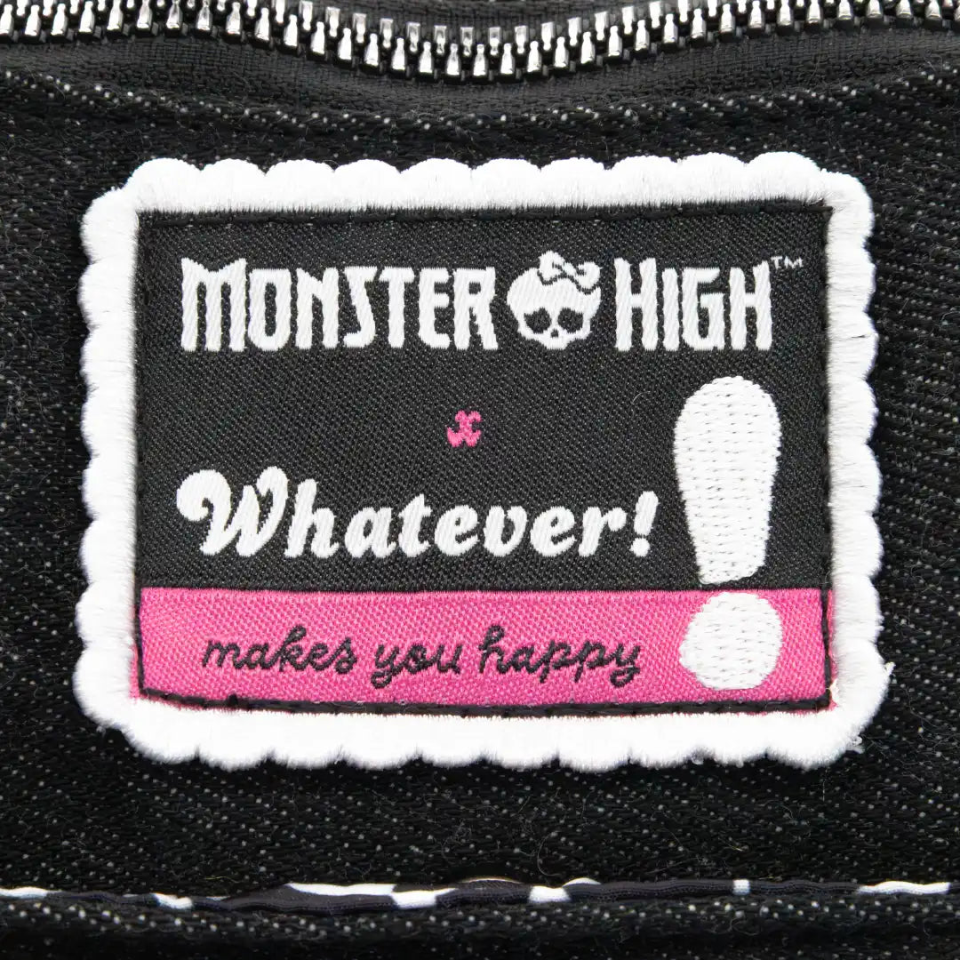 Whatever Makes You Happy Monster High Alumni Padded Denim Baguette Crossbody Bag