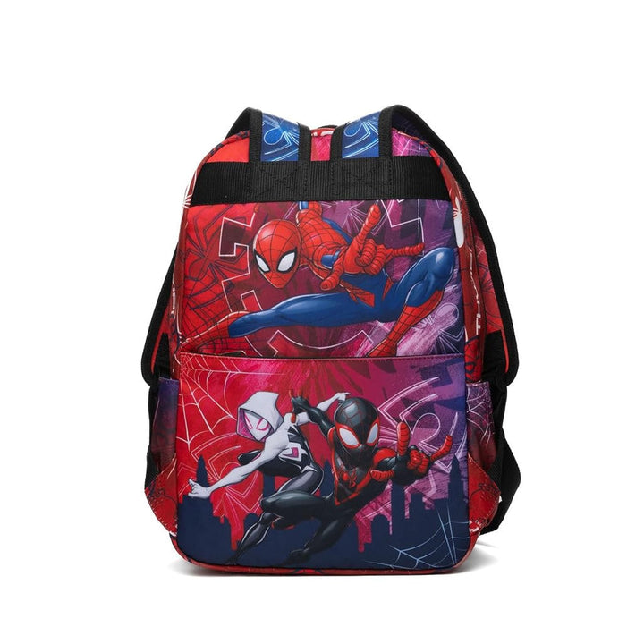 Wondapop Marvel Spider-Man 15.5 Inch Deluxe Nylon Backpack, Kids School Bag with Laptop Sleeve &amp; Pockets