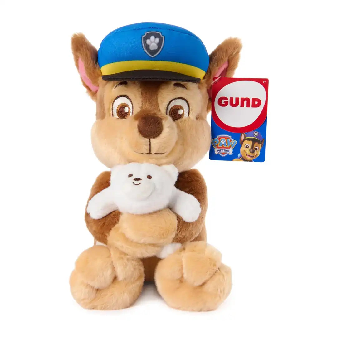 GUND Paw Patrol Chase with Snuffles Teddy Bear 9.5" Plush Toy