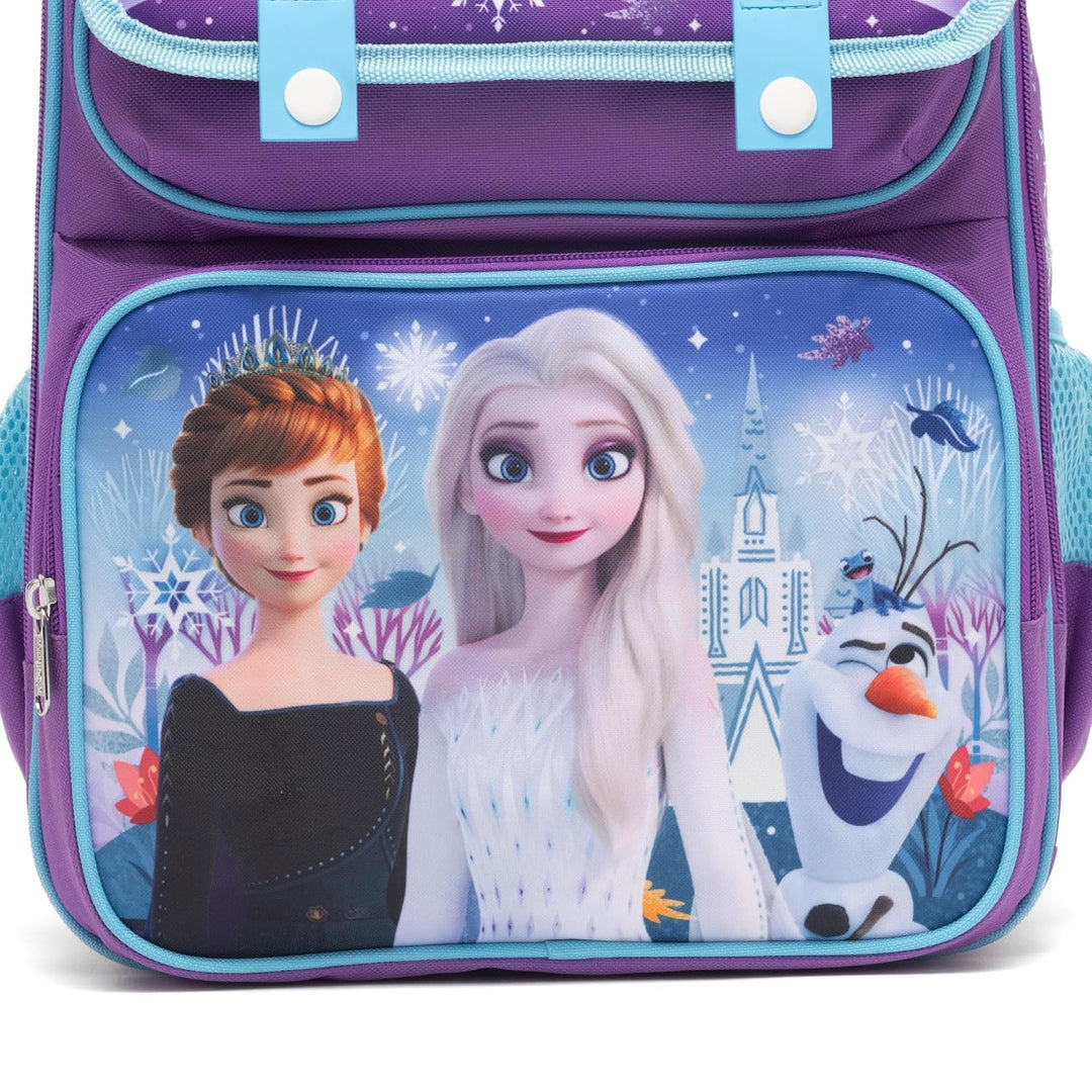 Ruz - Frozen Large School backpack with Padded Back and Adjustable Straps, Purple, A28233
