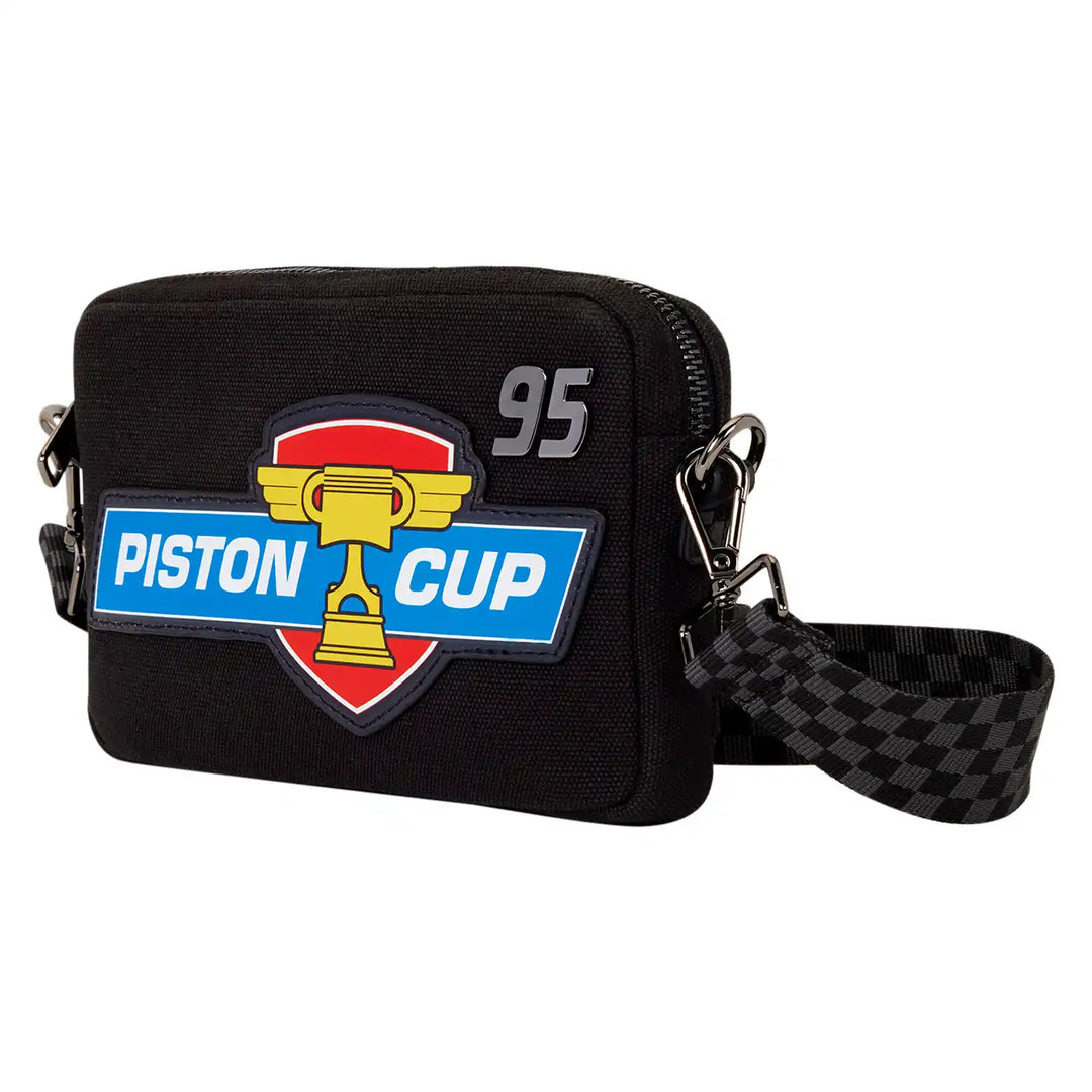 Loungefly Disney Pixar Cars 20th Anniversary Piston Cup Sling Crossbody Bag