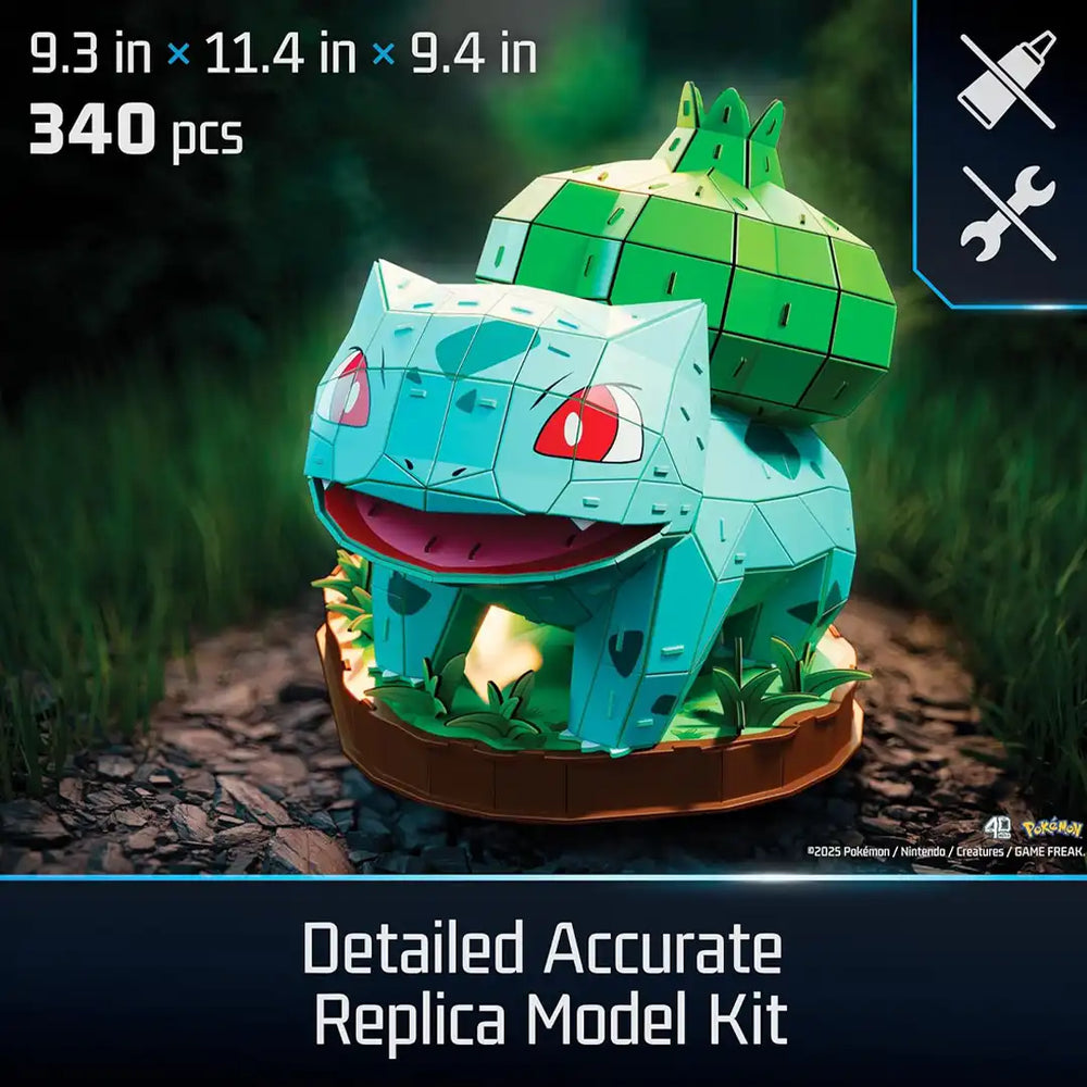 4D Build Pokemon Bulbasaur 3D Model Kit